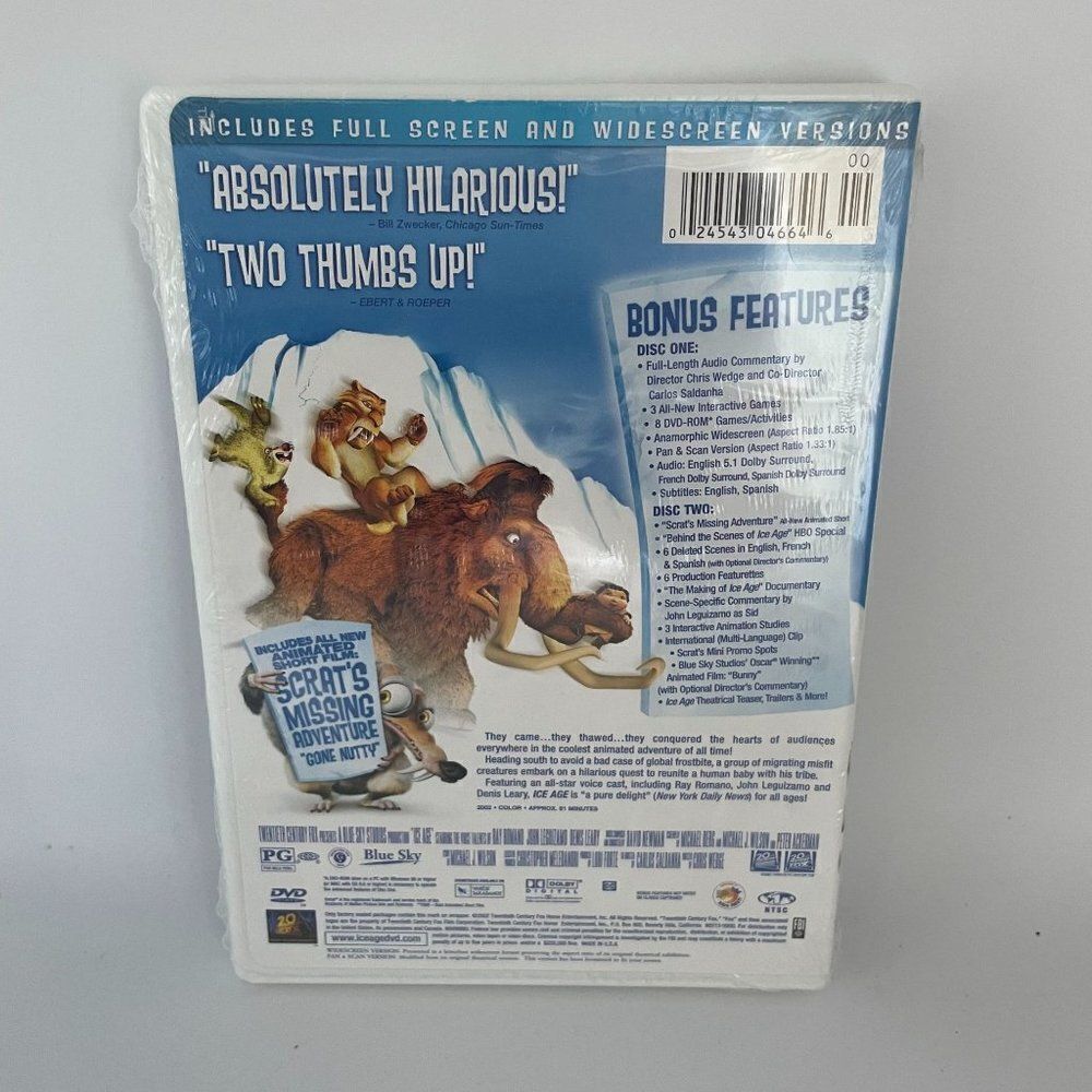 Ice Age DVD 2‎ Disc Special Edition DVD Children Movie - Picture 2 of 4
